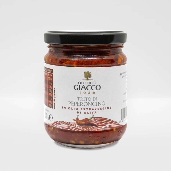 Trito di peperoncino in olio extravergine di oliva